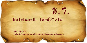 Weinhardt Terézia névjegykártya
